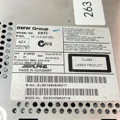W0263 Professional Radio Bmw E90 / E91 / E92 / E93  art: 65129205962