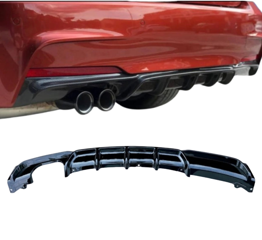 Diffuser bak F30/F31 dubbel vänster blank svart (11-18)