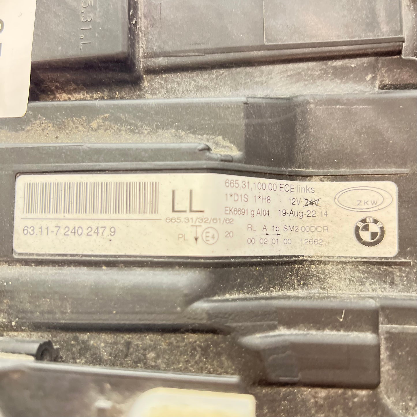 Framlykta vänster Bmw E90 / E91 2007-2012 Lci art: 631172402479