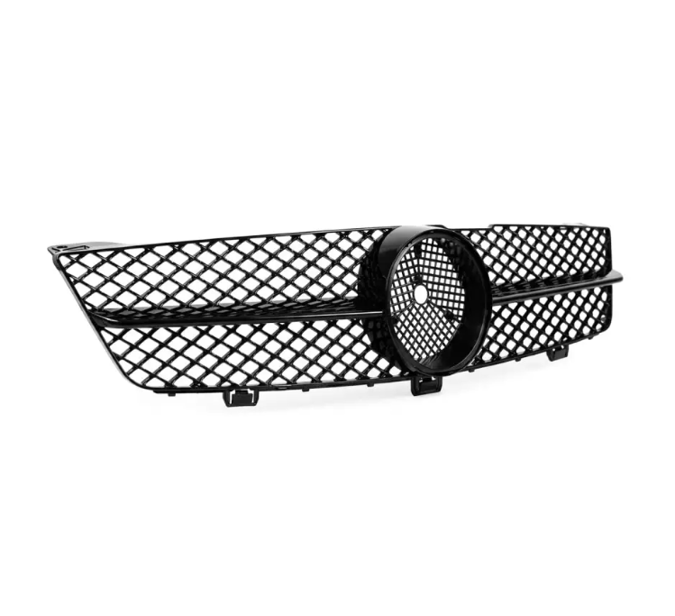 Frontgrill för Mercedes-Benz CLS (C219 / W219) facelift (08-10), blank svart