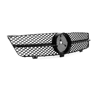 Frontgrill för Mercedes-Benz CLS (C219 / W219) facelift (08-10), blank svart