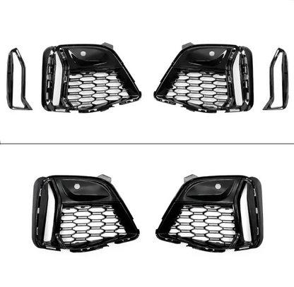 M340-stil Främre stötfångare Dimljus delete Grill sats för BMW G20 / G21 (18-22), blank svart