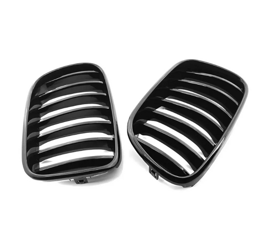 Främre njurar för BMW X3 F25 PRE-LCI (11-14), blank svart
