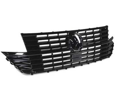 Frontgrill övre + nedre grill VW Transporter T6.1 (2019–2024) Blank Svart