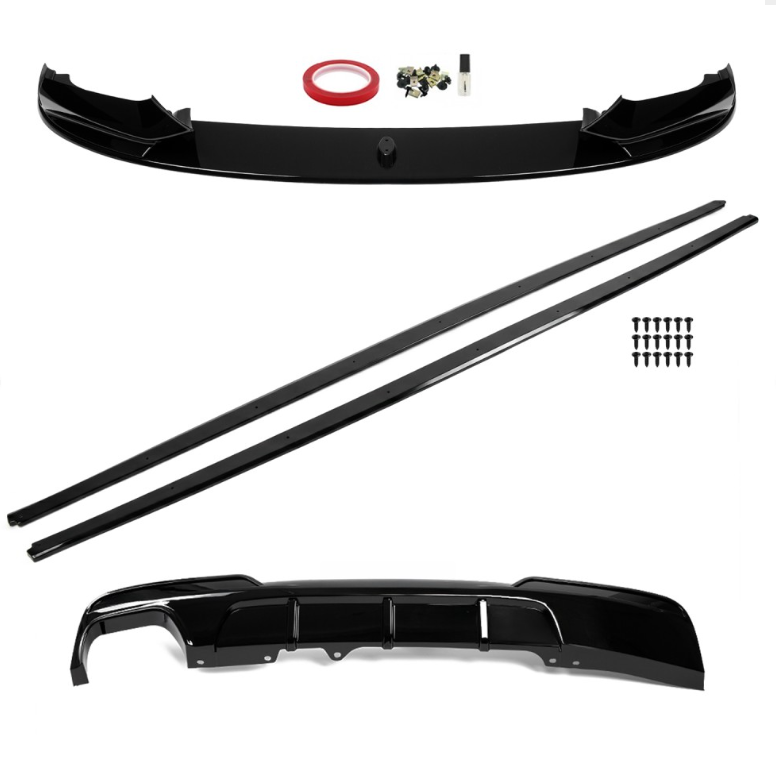 F10/F11 kit (518 / 520 / 525 / 530) M-Sport Blank svart (10-17)