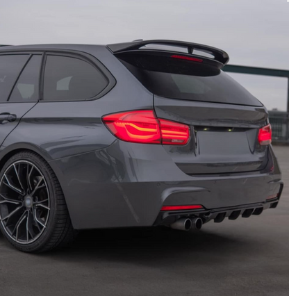 Diffuser bak F30/F31 M-Sport dubbel vänster blank svart (11-18)