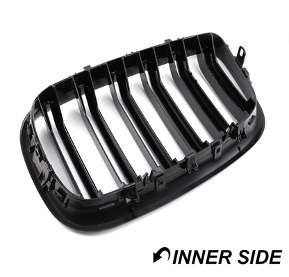 Njurar E70/E71 Blank Svart dubbelribbade (07-14)