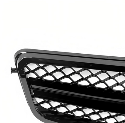 C63 style Grill Mercedes W204 / S204 / C204 Blank svart (07-14)