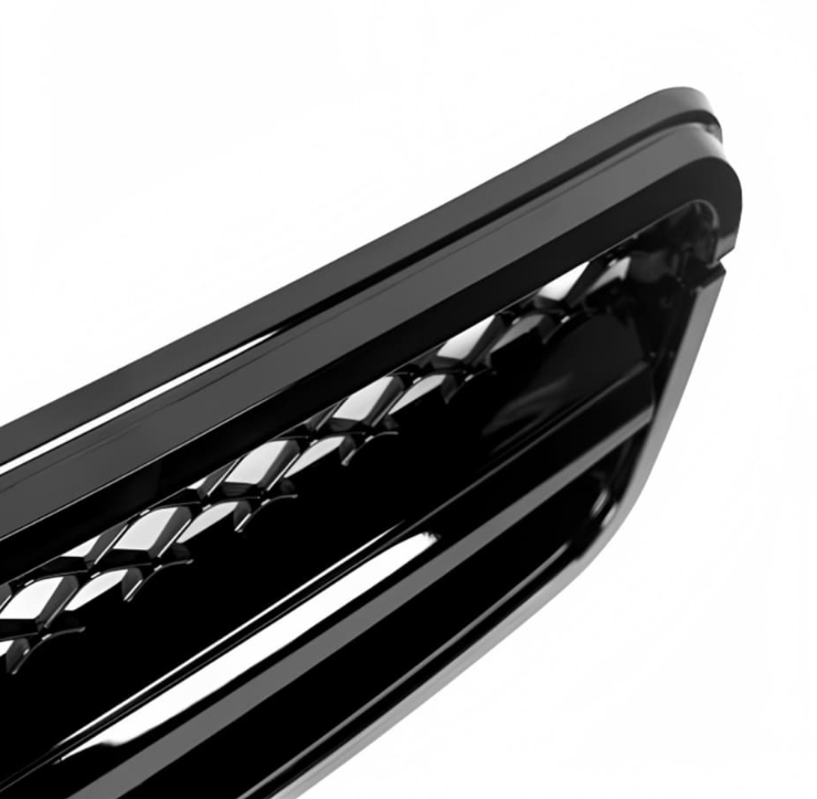 C63 style Grill Mercedes W204 / S204 / C204 Blank svart (07-14)