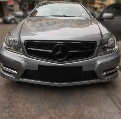 C63 style Grill Mercedes W204 / S204 / C204 Blank svart (07-14)