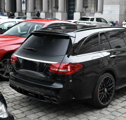 C63 style Takvinge Mercedes S205 / W205 Blank svart (14-21)