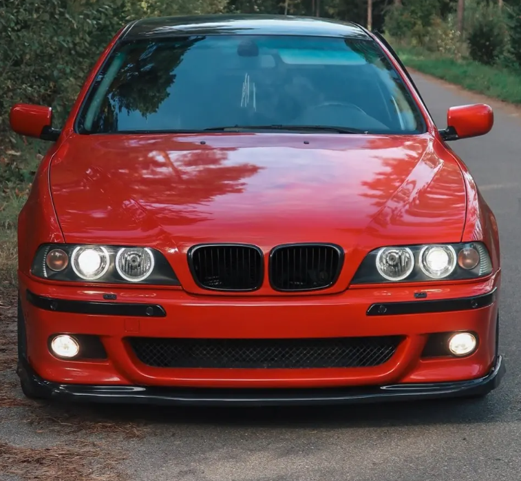 H Style V2 Frontläpp BMW E39 M Sport / M5 Blank svart (95-03)