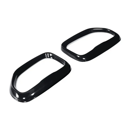 Avgasutblåsskydd / lister för BMW X3 G01 / X4 G02 PRE-LCI (18-21), blank svart