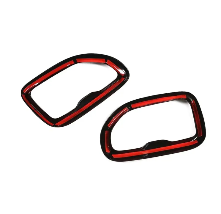 Avgasutblåsskydd / lister för BMW X3 G01 / X4 G02 PRE-LCI (18-21), blank svart