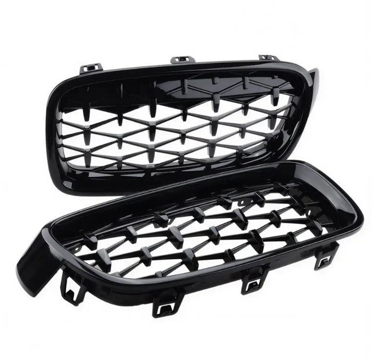 Diamond Främre njurar för BMW F30 / F31, blank svart