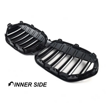 Performance Front Njurar för BMW X1 F48 LCI (19-22), blank svart