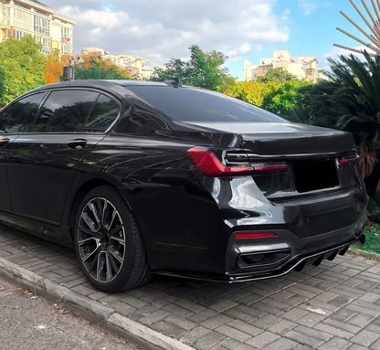 WR Diffuser för bakre stötfångare för BMW G11 / G12 LCI (19-22) med M-Pack, blank svart
