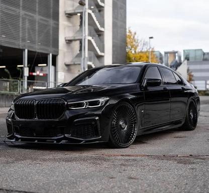 WR Frontläpp för BMW G11 / G12 LCI (19-22) med M-Pack, blank svart