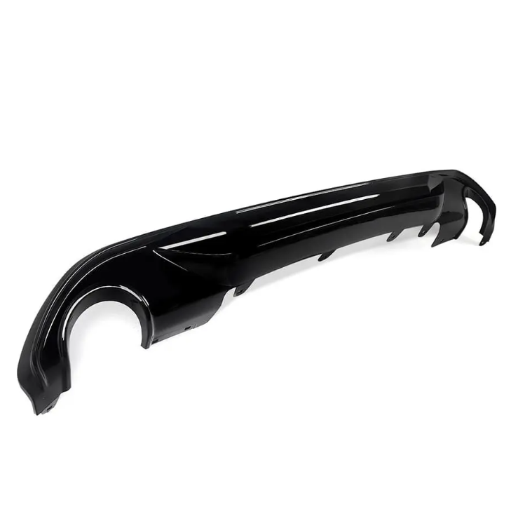 Aero Diffuser för bakre stötfångare för BMW X1 F48 (15-22) med standard stötfångare, blank svart
