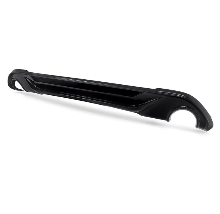 Aero Diffuser för bakre stötfångare för BMW X1 F48 (15-22) med standard stötfångare, blank svart