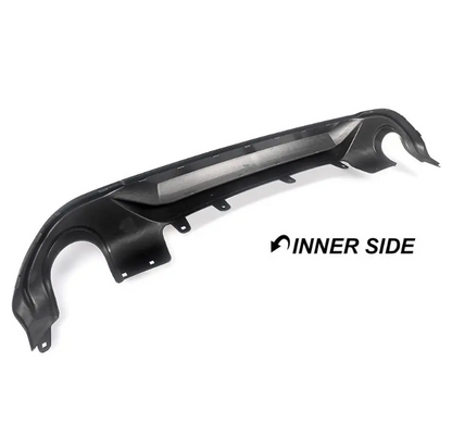 Aero Diffuser för bakre stötfångare för BMW X1 F48 (15-22) med standard stötfångare, blank svart
