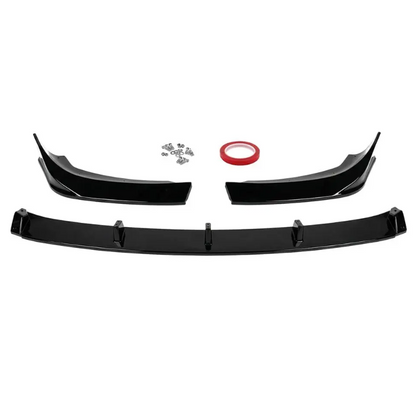 Aero Frontläpp för BMW X1 F48 (15-22) med standard stötfångare, blank svart