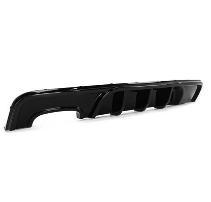 WR Diffuser för bakre stötfångare för BMW E82 / E88 M-Pack, blank svart