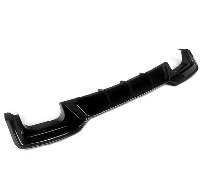 WR Diffuser för bakre stötfångare för BMW F06 / F12 / F13 M-Pack (with oval 2x2 exhaust), blank svart