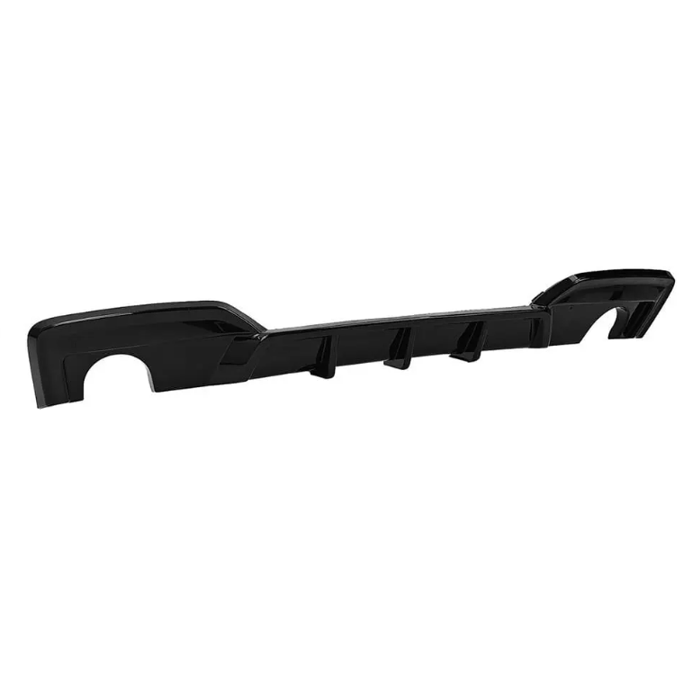 WR Diffuser för bakre stötfångare för BMW F06 / F12 / F13 (640i / 640d) M-Pack, blank svart