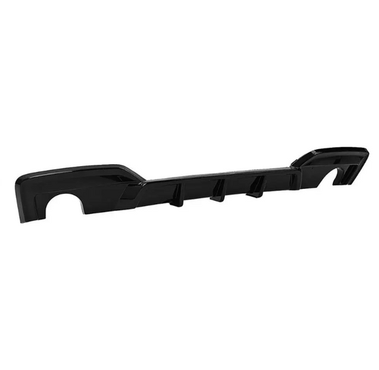 WR Diffuser för bakre stötfångare för BMW F06 / F12 / F13 (640i / 640d) M-Pack, blank svart