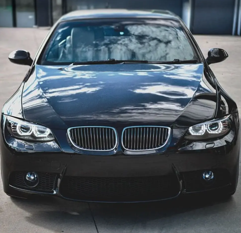 DTM-inspirerad Xenon Strålkastare sats med vit LED Angel Eyes för BMW E92 / E93 PRE-LCI (06-10)