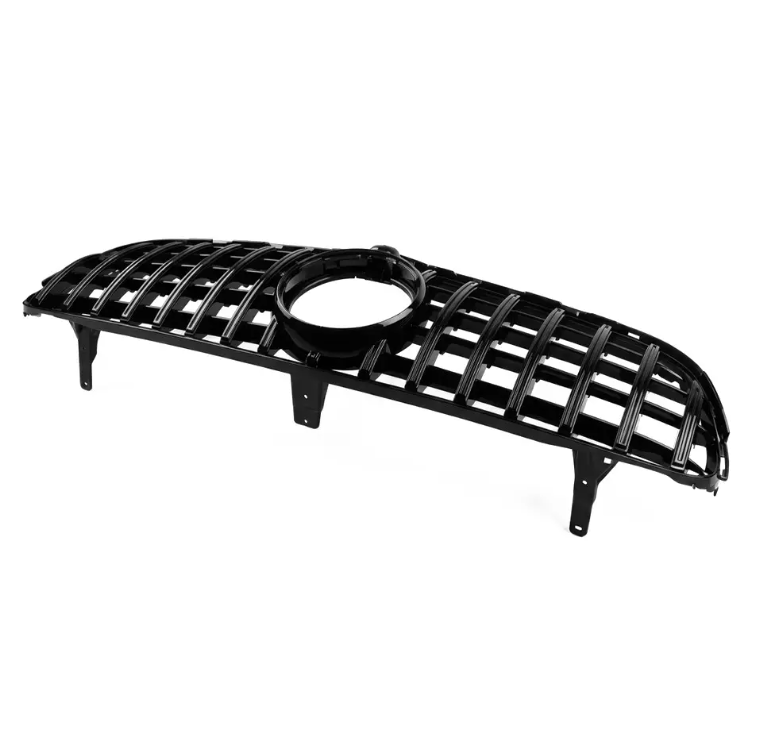 GT R Panamericana stil Frontgrill för Mercedes-Benz GLC W253 / C253 / X253 (15-19), blank svart