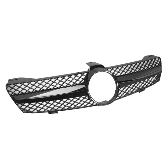 Frontgrill för Mercedes-Benz CLS (C219 / W219) prefacelift (04-07), blank svart