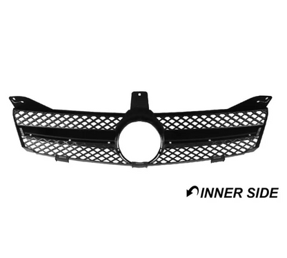 Frontgrill för Mercedes-Benz CLS (C219 / W219) prefacelift (04-07), blank svart