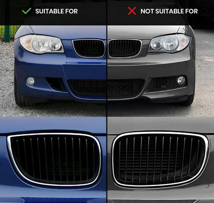Främre njurar för BMW E81 / E87, blank svart