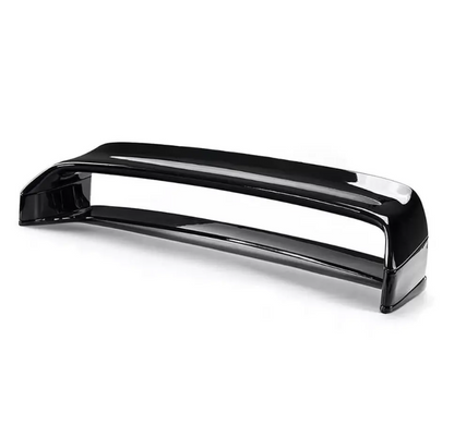 LTW-stil Bakluckespoiler + Risers sats för BMW E46 sedan / coupé, blank svart