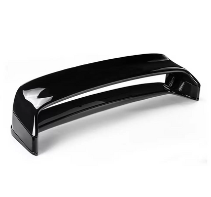 LTW-stil Bakluckespoiler + Risers sats för BMW E46 sedan / coupé, blank svart
