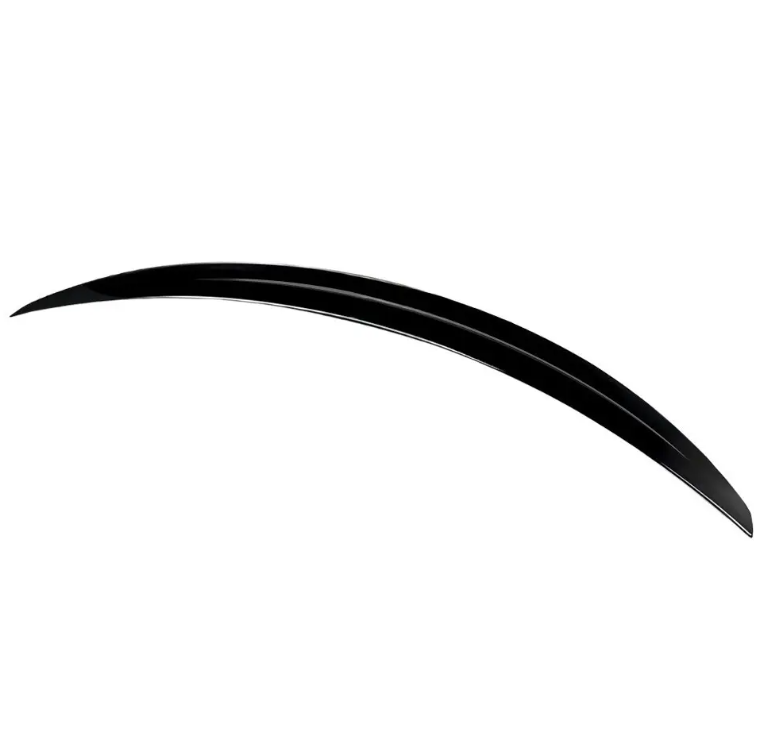 C43-inspirerad Bakluckespoiler för Mercedes-Benz W206 (21-25) sedan, blank svart