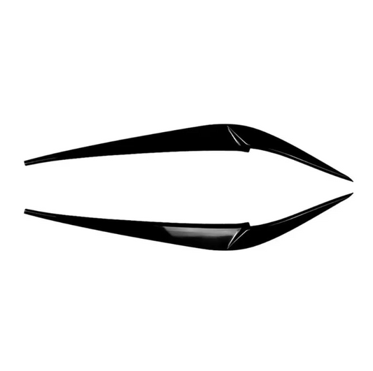 Strålkastarlister / ögonbryn sats för BMW G01 X3 / G02 X4 PRE-LCI (18-21), blank svart