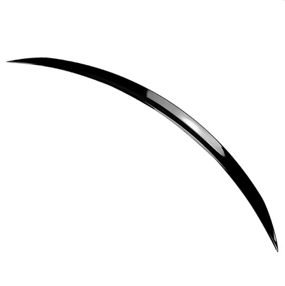 C63-stil Bakluckespoiler för Mercedes C205 coupé (15-23), blank svart