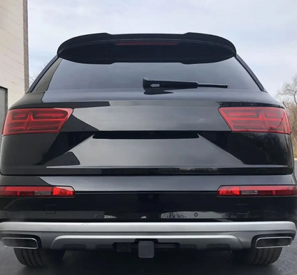Bakluckespoiler för Audi Q7 4M pre-facelift (15-19), blank svart