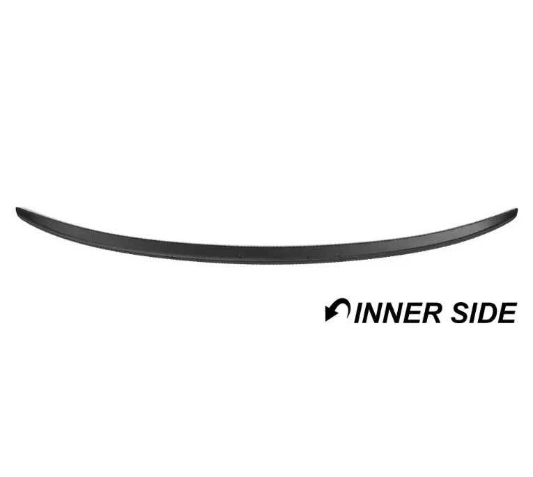 Bakluckespoiler för Audi A6 C8 / S6 C8 sedan (19-), blank svart