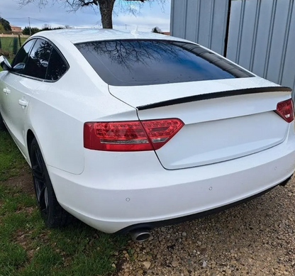 Bakluckespoiler för Audi A5 B8 Sportback (09-16), blank svart