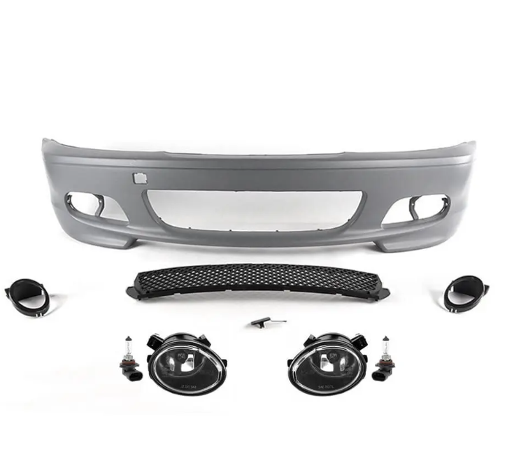 M-Tech Främre stötfångare för BMW E46 (99-06) coupé / cabrio, med klar Dimljus