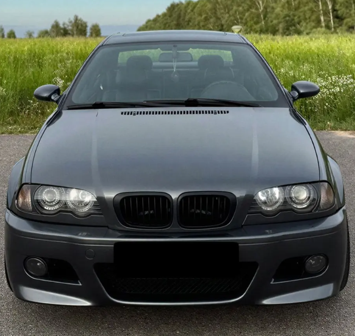 M3-stil Främre stötfångare för BMW E46 sedan / touring / coupé (98-05), med klar Dimljus