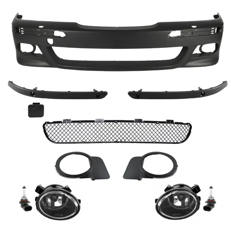 M-Pack Främre stötfångare för BMW E39, med PDC och headlight washers, med klar Dimljus