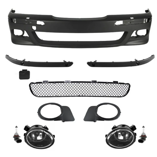 M-Pack Främre stötfångare för BMW E39, med PDC och headlight washers, med klar Dimljus