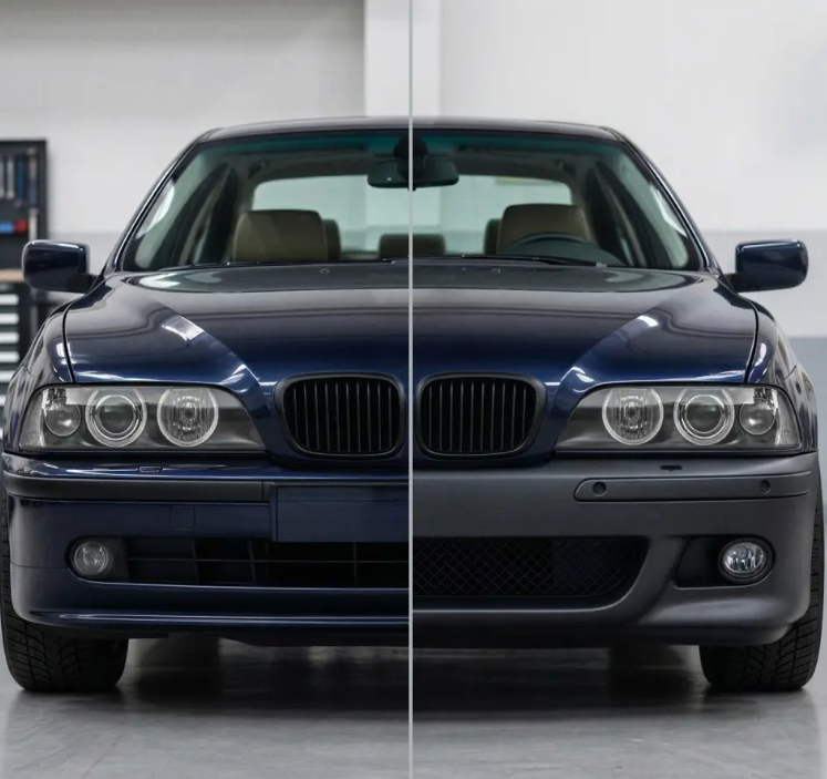 M-Pack Främre stötfångare för BMW E39, utan PDC, utan strålkastarspolare