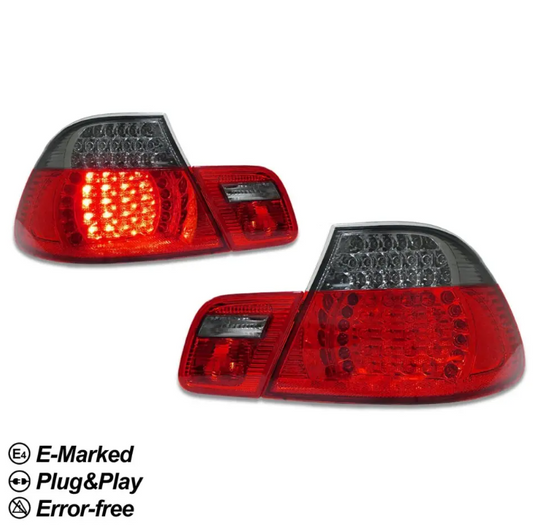 LED Bakljus för BMW E46 (03-06) coupé, röktonad