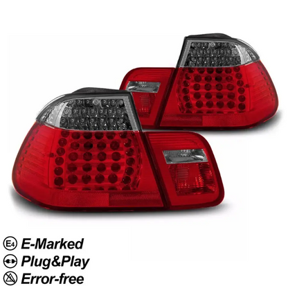 LED Bakljus sats för BMW E46 (98-01) Sedan, röktonad